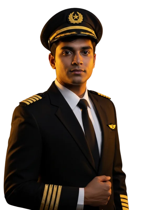 Indian pilot student training abroad