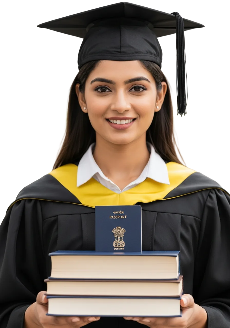 Indian student studying abroad with GSA Overseas